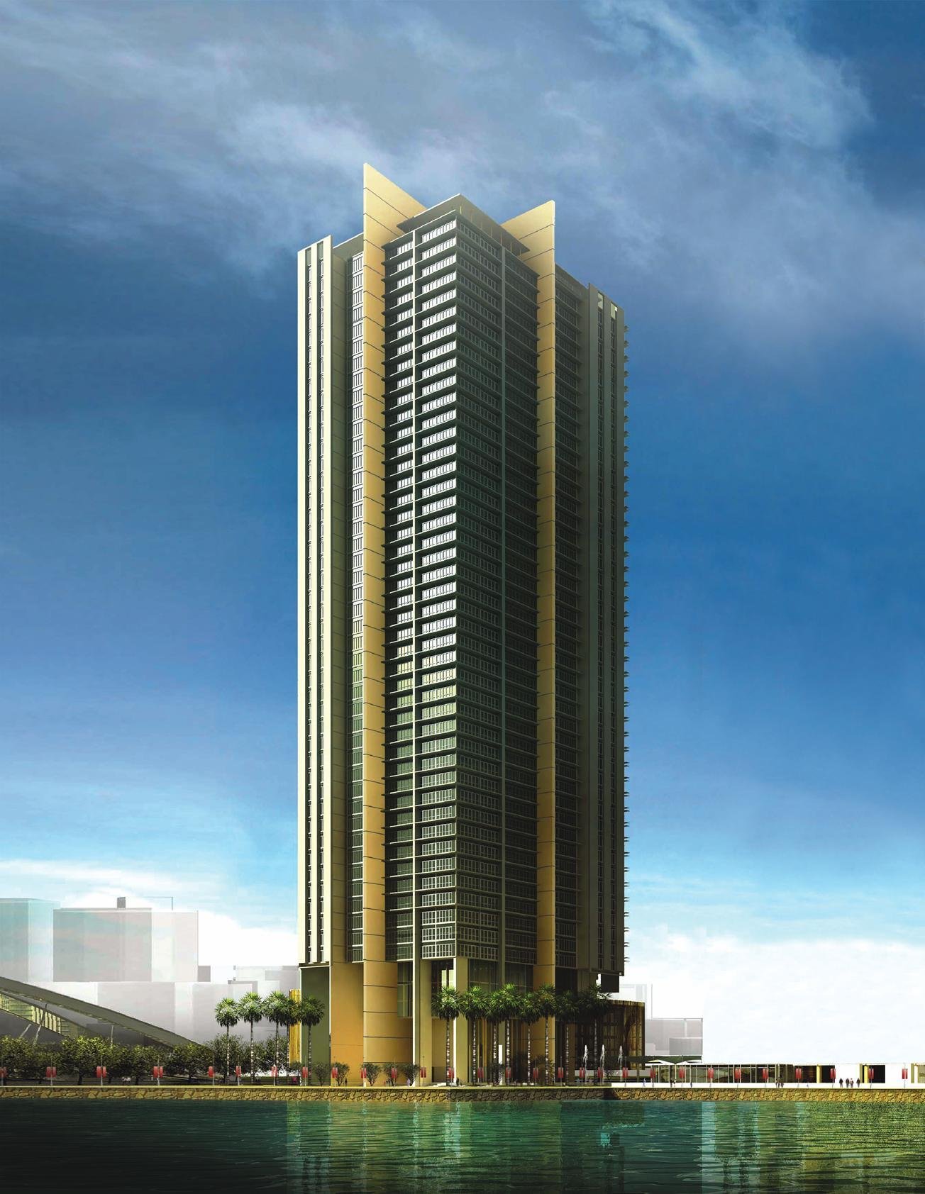 Tala Tower exterior view in Marina Square, Al Reem Island, Abu Dhabi showcasing waterfront luxury apartments and modern architecture.