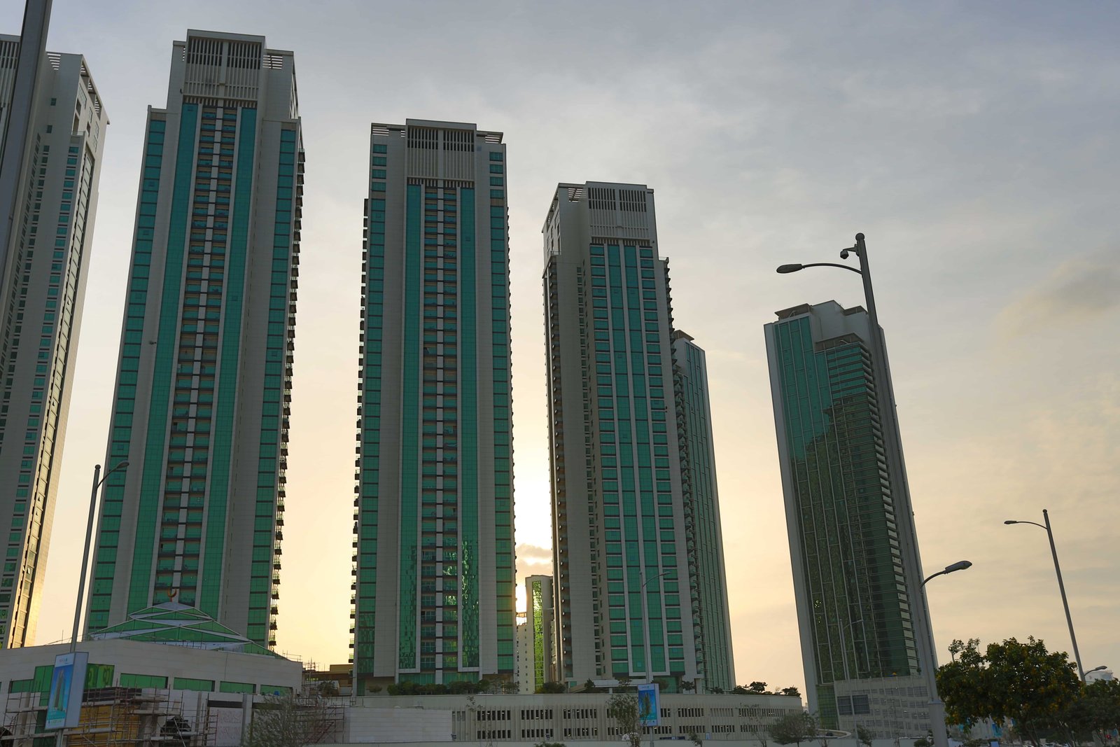 Burooj Views Marina Square Abu Dhabi exterior showcasing 45-storey luxury residential tower with panoramic waterfront and skyline views.